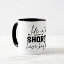 Search for bad life mugs Typography