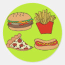 Search for hamburger and fries stickers Snacks