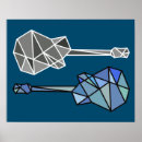 Recherche de guitare bleue posters Musicien