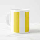 Search for yellow and white stripes mugs Geometric pattern