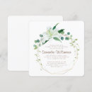 Search for white flowers confirmation invitations Floral