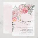 Search for modern floral engagement party invitations Pink