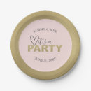 Recherche de rose et or assiettes en papier Simple