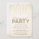 Search for gold glitter engagement party invitations Bling