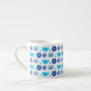 Recherche de motif papillon tasses Bleu