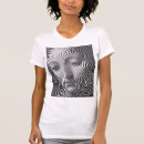 Search for abstract womens tshirts Black and white