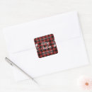 Search for red plaid return address stickers Holly