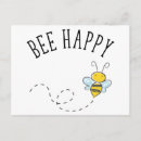 Search for happy bee postcards Pun