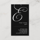 Recherche de monogramme e cartes visite Styliste