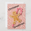 Search for vintage candy cane christmas cards Gingerbread man
