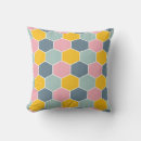 Search for honeycomb pattern pillows Colourful