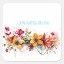 Search for floral congratulations stickers Pretty