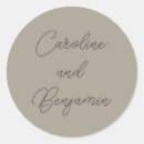 Search for taupe wedding stickers Stylish