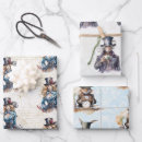 Search for adventure wrapping paper White rabbit