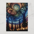 Recherche de arbre abstrait cartes postales Étoiles