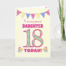 Search for daughters 18th birthday cards Eighteen