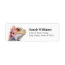 Search for lizard return address labels Cute