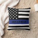 Search for police pillows Thin blue line
