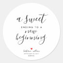 Search for sweet ending wedding stickers Sweets