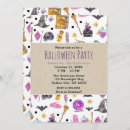 Recherche de watercolor halloween invitations Moderne