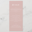 Search for blush pink wedding menus Elegant