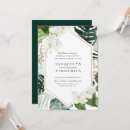 Search for tropical greenery wedding invitations Beach