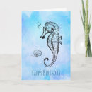 Search for seahorse birthday cards Nautical