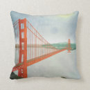 Recherche de destinations de voyage coussins Golden gate bridge
