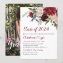 Search for watercolor burgundy floral invitations Gold