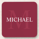Search for burgundy coasters Initial