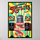 Recherche de microphone posters Karaoké
