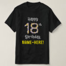 Search for number 18 tshirts 18 years old