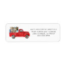 Search for red truck return address labels Moving