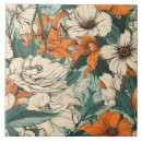 Search for orange and white tiles Floral
