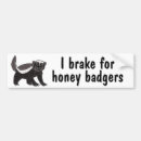 Search for badgering bumper stickers Funny