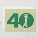 Recherche de golfer birthday invitations Vert