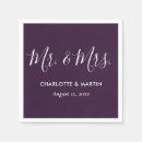 Search for purple wedding napkins Minimalist