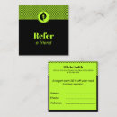 Recherche de referee cartes visite Référer un ami