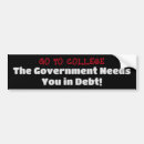 Search for college bumper stickers Education