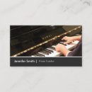 Recherche de leçons de piano cartes visite Instructeur