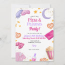 Search for pizza and pajamas party invitations Slumber