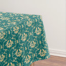 Search for teal and gold tablecloths Elegant