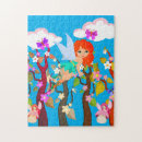 Recherche de fleurs blanches puzzles Brun