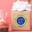 Search for monogram graduation stickers Elegant