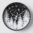 Search for silhouette clocks Rustic