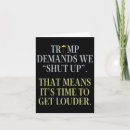 Search for shut up cards Political