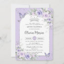 Search for purple and silver birthday invitations Teen girl