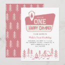 Search for girls camping birthday invitations For her