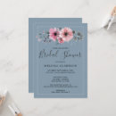 Search for blue flowers bridal shower invitations Greenery