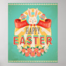 Search for vintage easter eggs posters Bunny